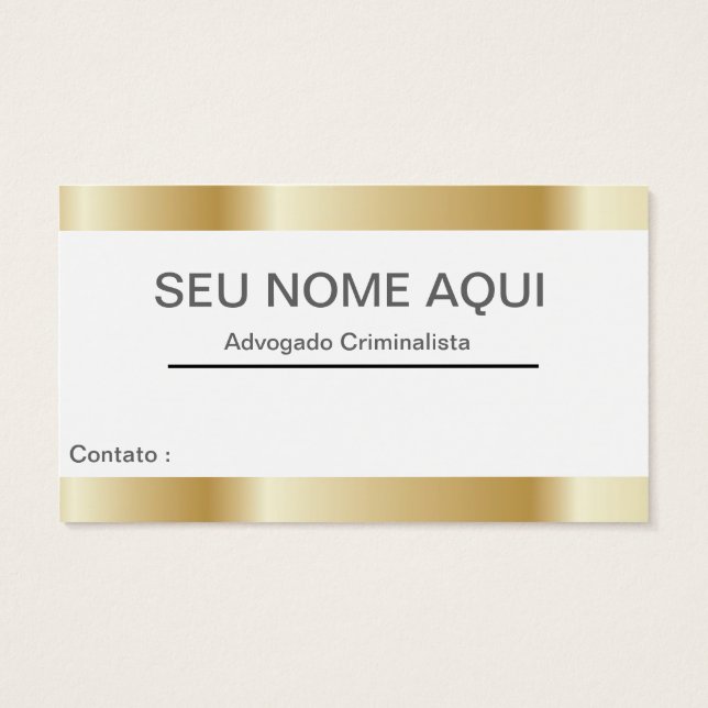 LAWYER'S visitor card (Back)