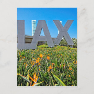 LAX Airport Sign Postcard