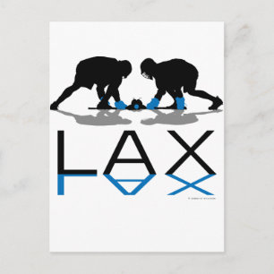 LAX Blue Lacrosse Postcard