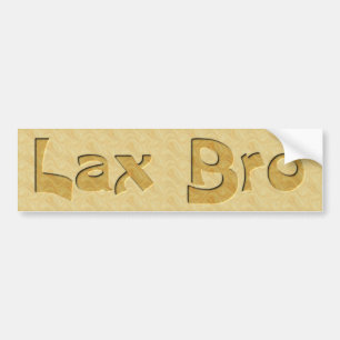 Lax Bro Bumper Sticker