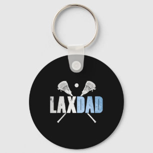 Lax Dad Lacrosse Player Father Coach Lax Sticks Ba Key Ring