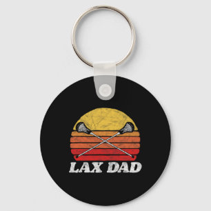 Lax Dad Vintage X Crossed Lacrosse Sticks 80s Suns Key Ring