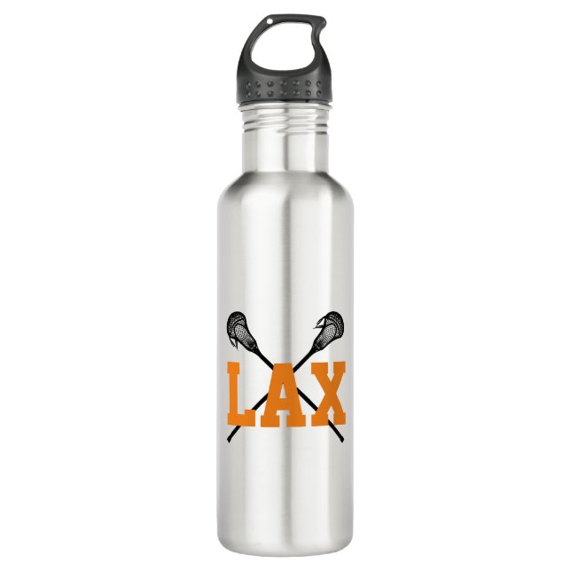 LAX Lacrosse Sticks Sports Team Colours 710 Ml Water Bottle (Front)