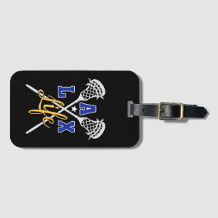 LAX Life / Custom Colours / Personalised Lacrosse Luggage Tag