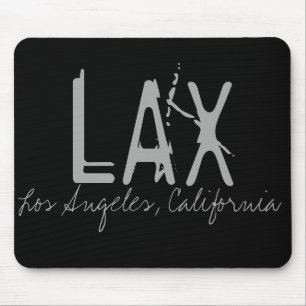 LAX Los Angeles Airport Typography Mouse Mat