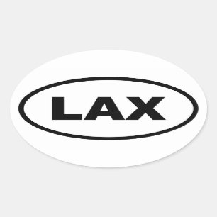 LAX Los Angeles Oval Sticker