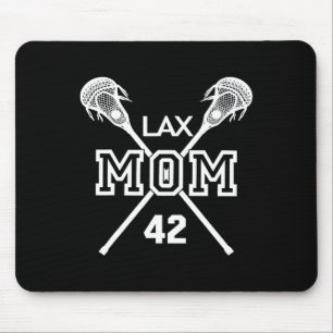Lax Mum #42 Lacrosse Mum Player Number 42 Mother's Mouse Mat