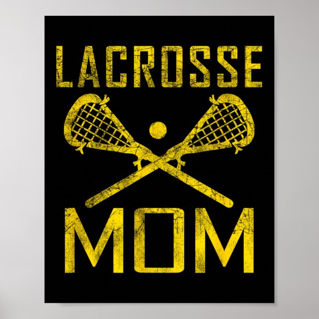 Lax Mum Lacrosse Mum Favourite Player Mother's Day Poster (Front)
