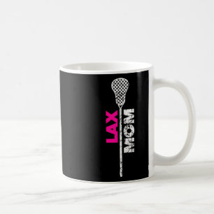 Lax Mum Lacrosse Pink Accent Coffee Mug