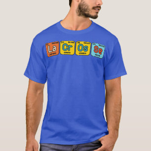 Lax Nerd Geek Funny Periodic System Box Lacrosse T-Shirt