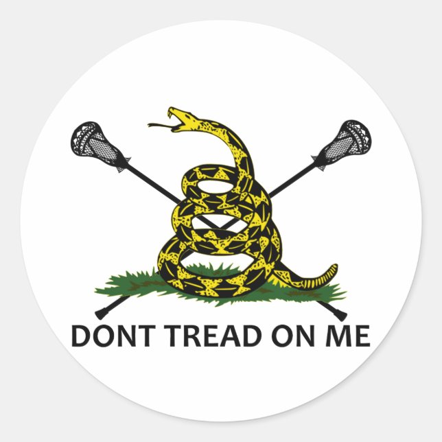 Lax Power Classic Round Sticker (Front)