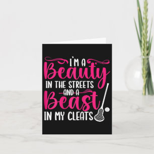 Lax Sport Beauty In The Streets Beast In My Cleats Card