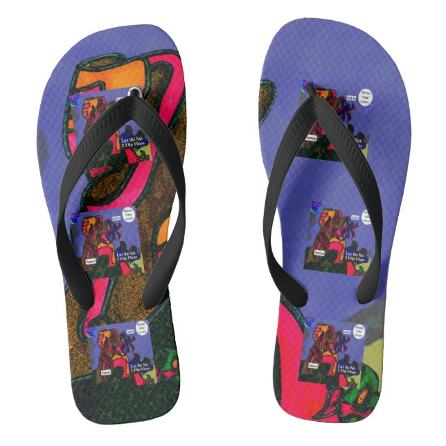 Lax the Sax 2 Flip Flops (Footbed)