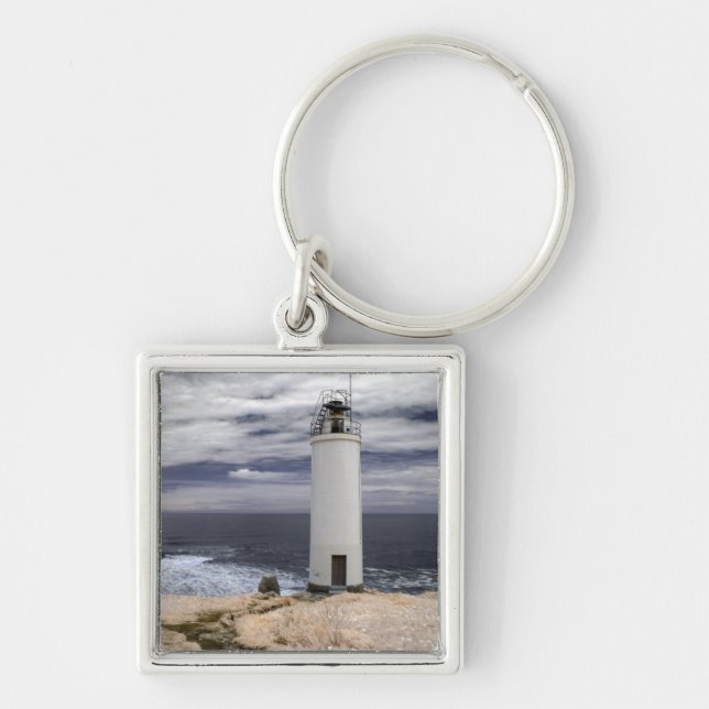 Laxe Lighthouse | Galicia, Spain Key Ring (Front)