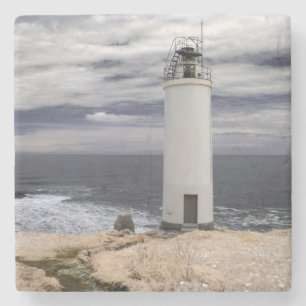 Laxe Lighthouse Galicia, Spain Stone Coaster