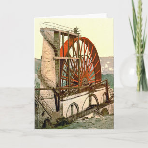 Laxey Wheel 1890 Card