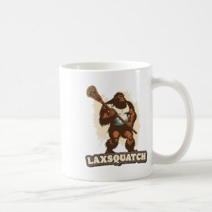 Laxsquatch! Bigfoot Lacrosse Player Funny Sasquatc Coffee Mug