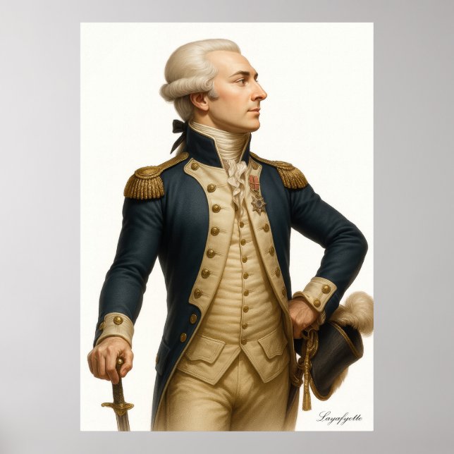 Layafyette - French Revolution Archival Art Print (Front)