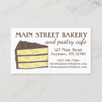 Layer Cake Slice Bakery Baker Pastry Chef Cafe