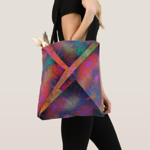 Layer of irregularly arranged rustic images tote bag