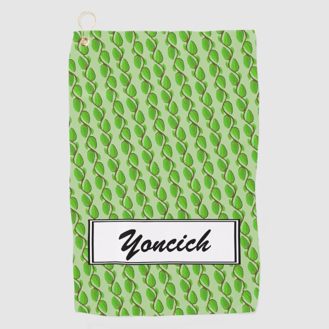 Layer of Leaves by Kenneth Yoncich Golf Towel (Front)