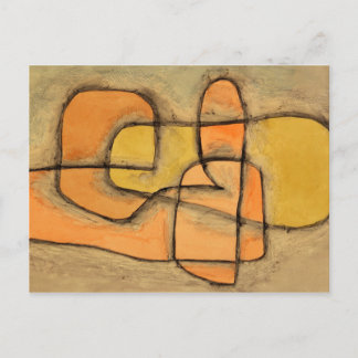 Layered, 1937 by Paul Klee Postcard