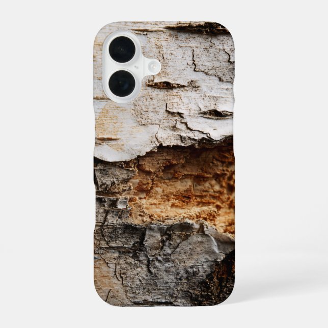 Layered Bark Texture Phone Case (Back)