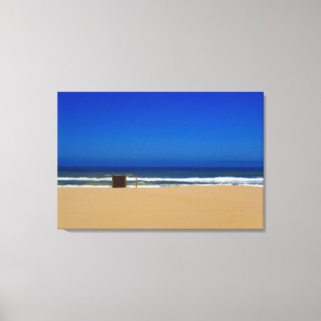 layered beach canvas print (Front)