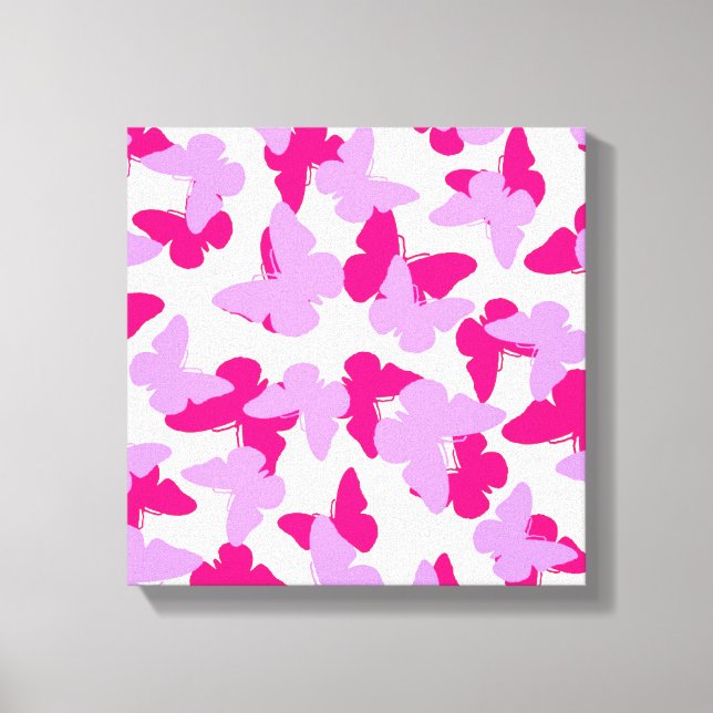 Layered Butterflies Canvas Print (Front)