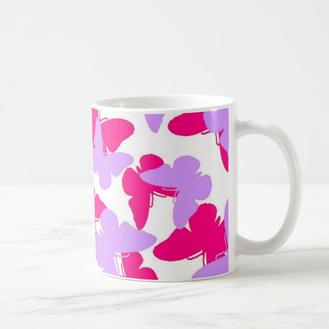 Layered Butterflies Coffee Mug (Right)