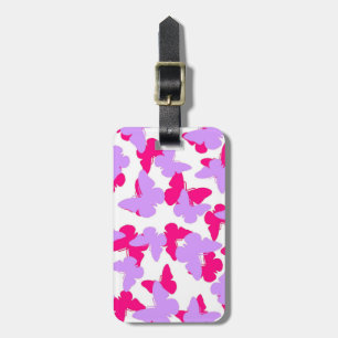 Layered Butterflies Luggage Tag