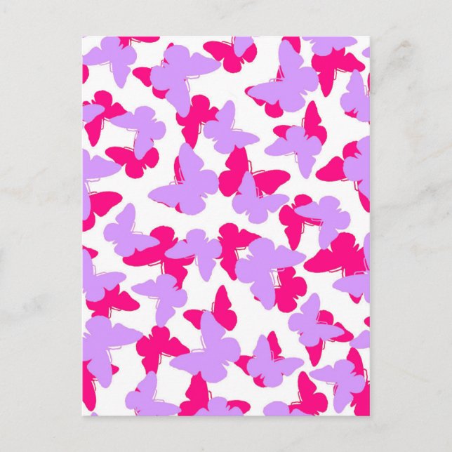 Layered Butterflies Postcard (Front)