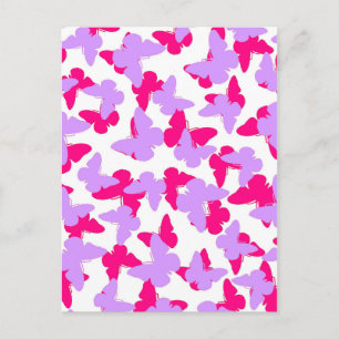 Layered Butterflies Postcard