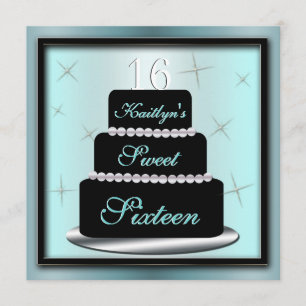 Layered Cake Birthday Party Invite