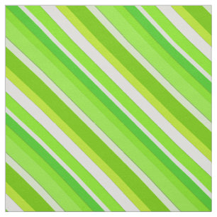 Layered candy stripes - lime green and white fabric