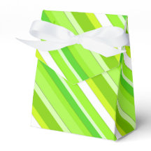 Layered candy stripes - lime green and white