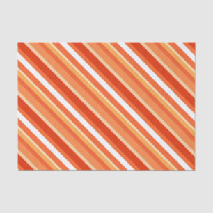 Layered candy stripes - orange and white tissue paper