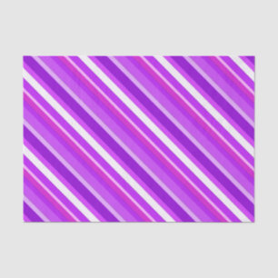 Layered candy stripes - purple and orchid tissue paper