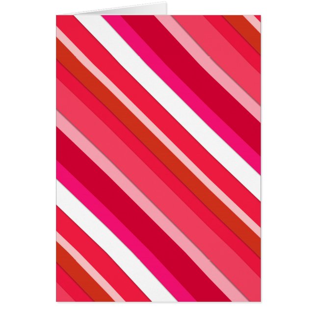Layered candy stripes - red, pink and white (Front)