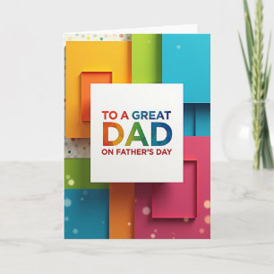 Layered Fathers Day Paper Card