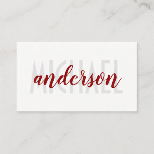 Layered Fonts   Simple Business Card