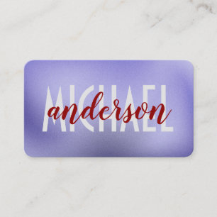 Layered Fonts Simple Stylish Lux Business Card