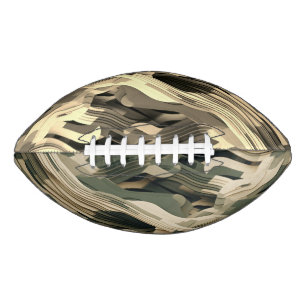 Layered forms in camouflage colours american football