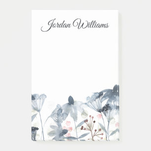 Layered Gardens - Watercolor Flowers Post-it Notes