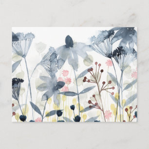 Layered Gardens - Watercolor Flowers Postcard