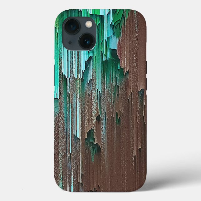 Layered Green and Brown Paint  Case-Mate iPhone Case (Back)
