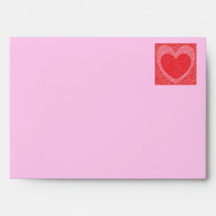 Layered Heart Greeting Card Envelope