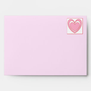Layered Heart Greeting Card Envelope