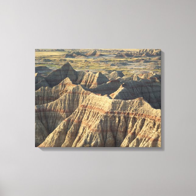Layered Hoodoos of the Badlands Canvas Print (Front)