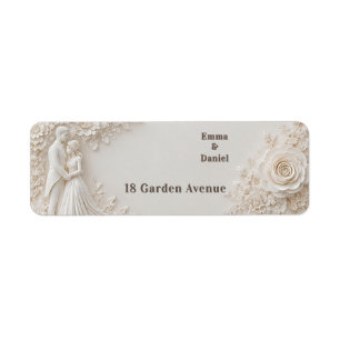 🤍 Layered Ivory Floral Wedding Frame Theme 🤍